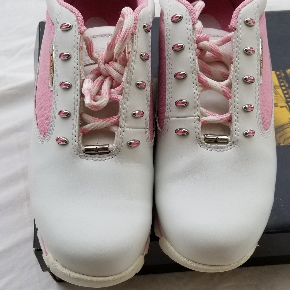 Lugz White/Pink Leather Style Badger Boots Size 9 - Picture 4 of 8